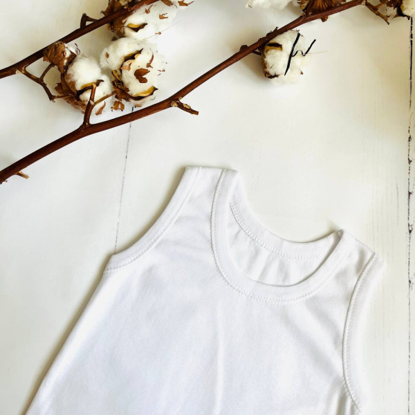 Комплект белья для девочки, 2 предмета (майка, трусы) Bebika, натуральный хлопок (16/20-1)